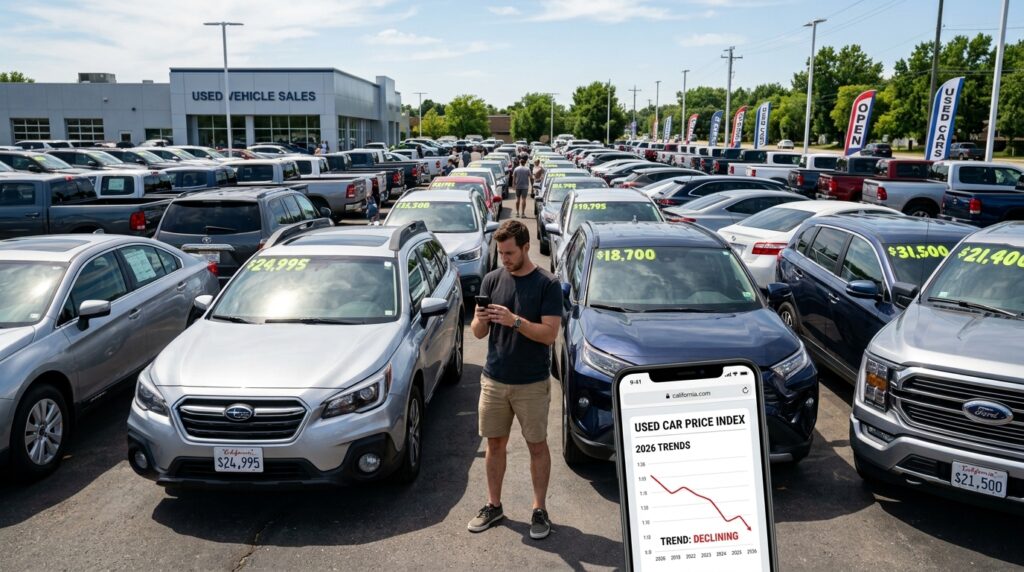 Used car prices cooling in summer 2026 as buyers compare pre-owned vehicles