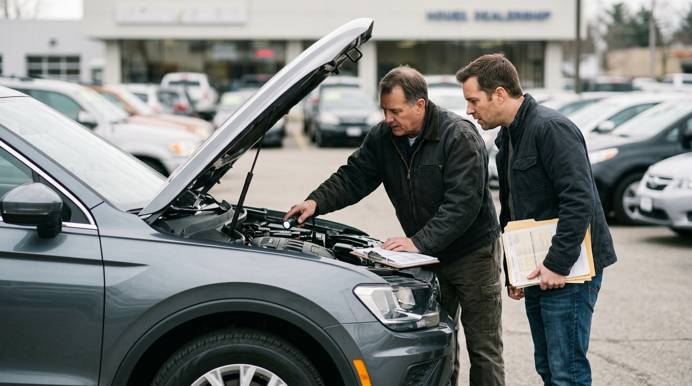 Used car inspection before buying during a cooling 2026 vehicle market